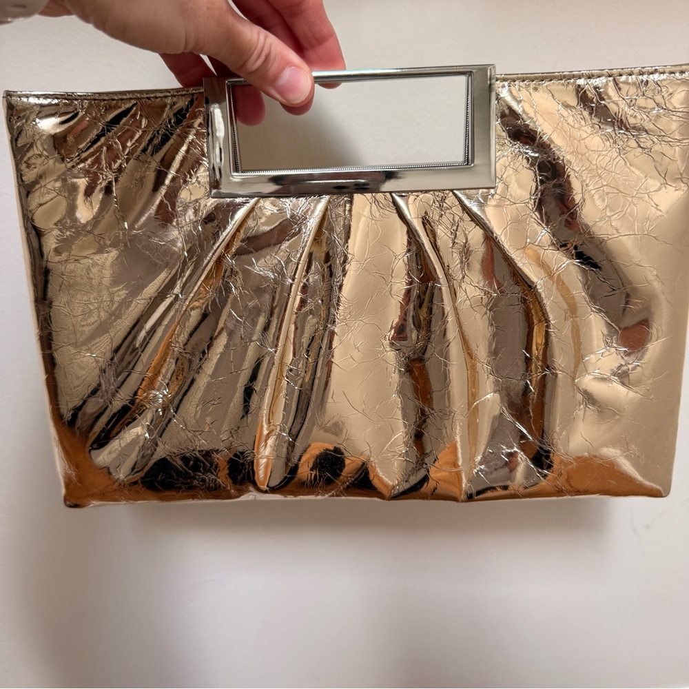 Gold Purse with silver handle